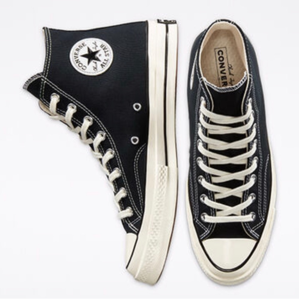 Converse black high top - barely worn